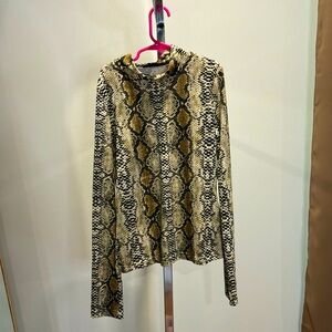 SHEIN long sleeve snake print long sleeve